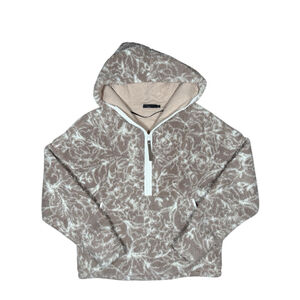 Prana Polar Escape Half Zip‎ Pullover Hoodie Size M Brown